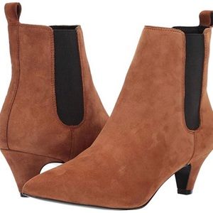 Kendall & Kylie Pointy Toe Kitten Heel Chelsea Booties Size 6